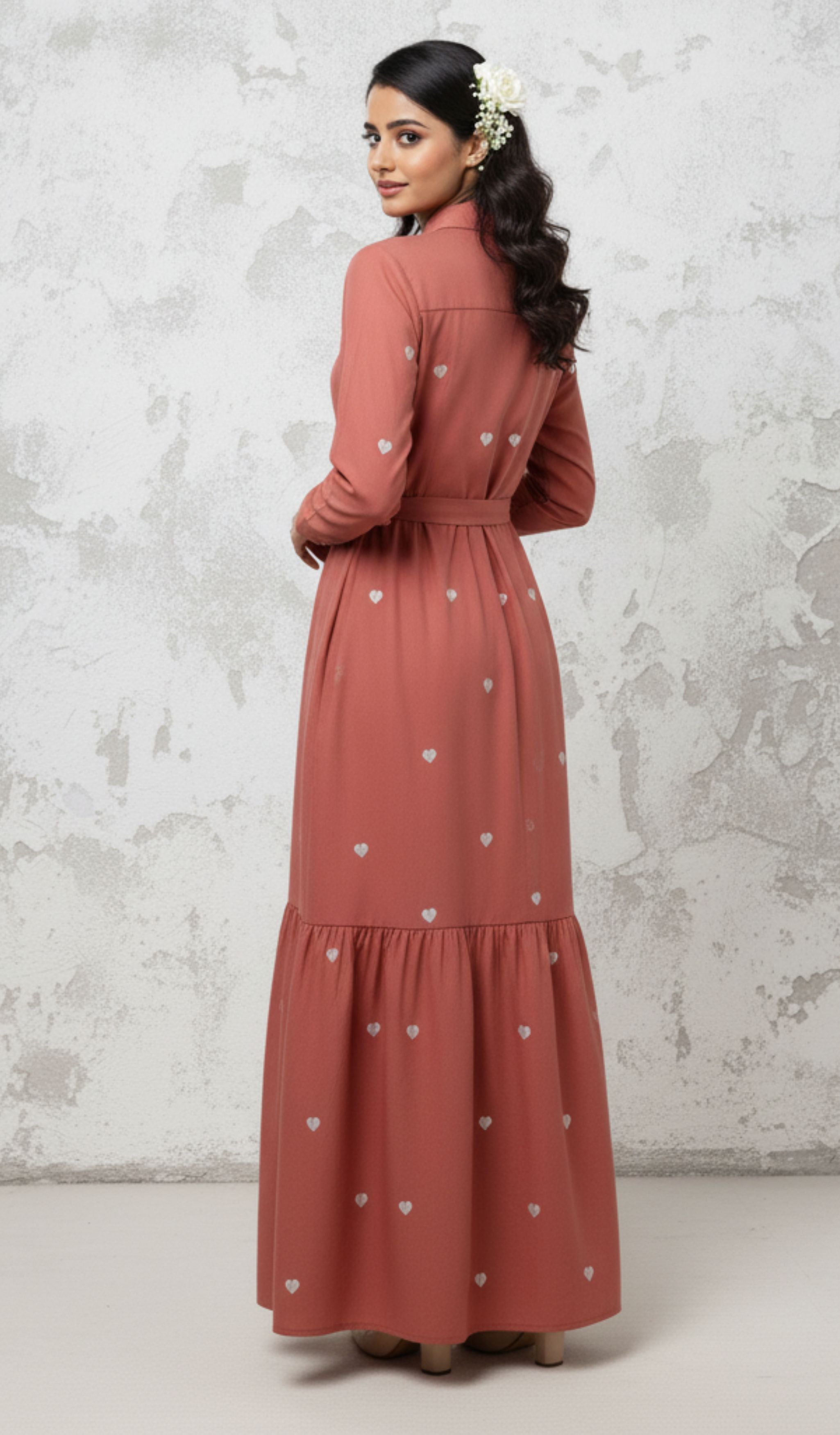 Pink Latest Design Cool Long Dress for Women Stylish
